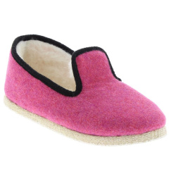 Charentaise Tweed Kid Fuchsia vue de face